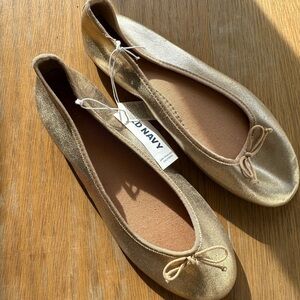 Old Navy Gold Ballet Flats